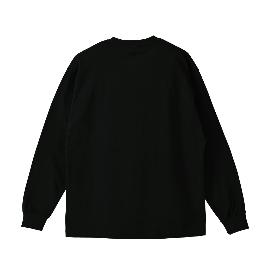 ロングスリーブTシャツ薄手 刺繍 "ダックス チョコタン" black image