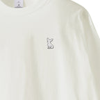 ロングスリーブTシャツ 薄手 刺繍  "チワワ ホワイト" white image