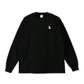 ロングスリーブTシャツ 薄手 刺繍 "トイプードル ホワイト" black image
