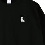 ロングスリーブTシャツ 薄手 刺繍 "シュナウザー ホワイト" black image