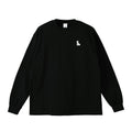 ロングスリーブTシャツ 薄手 刺繍 "シュナウザー ホワイト" black image