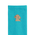 リブソックス ワンポイント刺繍 "トイプードル クリーム" light-blue image