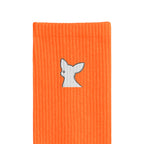 リブソックス ワンポイント刺繍 "チワワ ホワイト" orange image