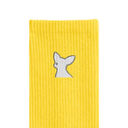 リブソックス ワンポイント刺繍 "チワワ ホワイト" yellow image