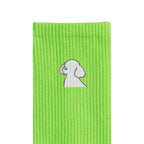 リブソックス ワンポイント刺繍 "トイプードル ホワイト" light-green image