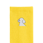 リブソックス ワンポイント刺繍 "トイプードル ホワイト" yellow image