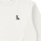 ロングスリーブTシャツ 厚手 ワンポイント刺繍 "シュナウザー ソルト&ペッパー" natural image