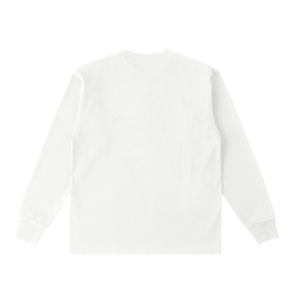 ロングスリーブTシャツ 厚手 ワンポイント刺繍 "シュナウザー ブラック&シルバー# natural image