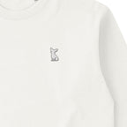 ロングスリーブTシャツ 厚手 ワンポイント刺繍 "チワワ ホワイト" natural image