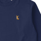 ロングスリーブTシャツ 厚手 ワンポイント刺繍 "チワワ レッド" navy image