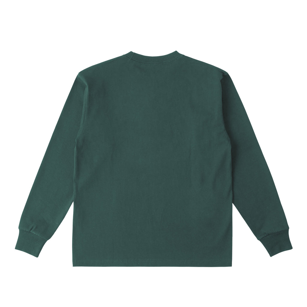 ロングスリーブTシャツ 厚手 ワンポイント刺繍 "トイプードル クリーム" dark-green image