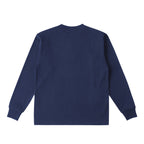 ロングスリーブTシャツ 厚手 ワンポイント刺繍 "トイプードル クリーム" navy image