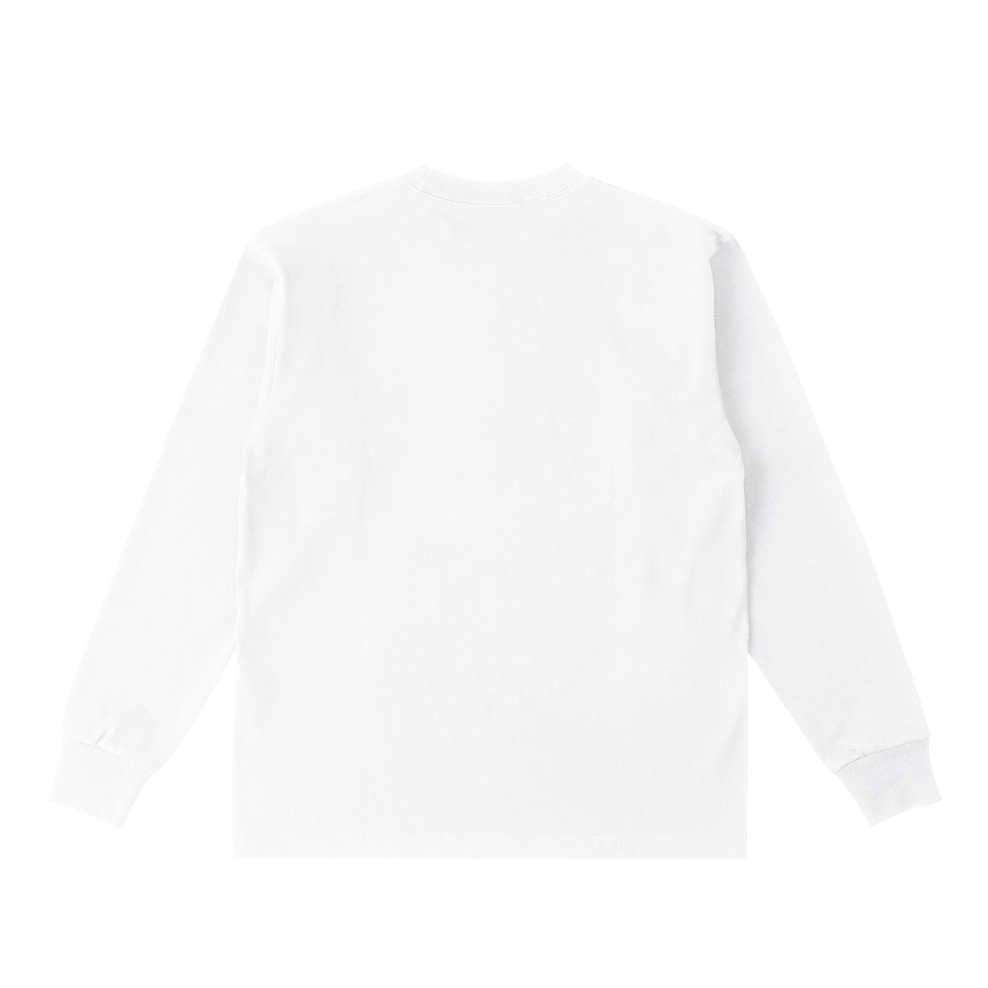 ロングスリーブTシャツ 厚手 ワンポイント刺繍 "トイプードル ブラウン" white image