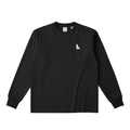 ロングスリーブTシャツ 厚手 "シュナウザー ホワイト" deep-black image