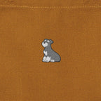 ランチバッグミニトート ワンポイント刺繍 "シュナウザー ソルト&ペッパー" camel image