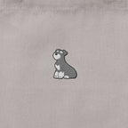 ランチバッグミニトート ワンポイント刺繍 "シュナウザー ソルト&ペッパー" light-gray image