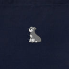 ランチバッグミニトート ワンポイント刺繍 "シュナウザー ソルト&ペッパー" navy image