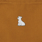 ランチバッグミニトート ワンポイント刺繍 "シュナウザー ホワイト" camel image