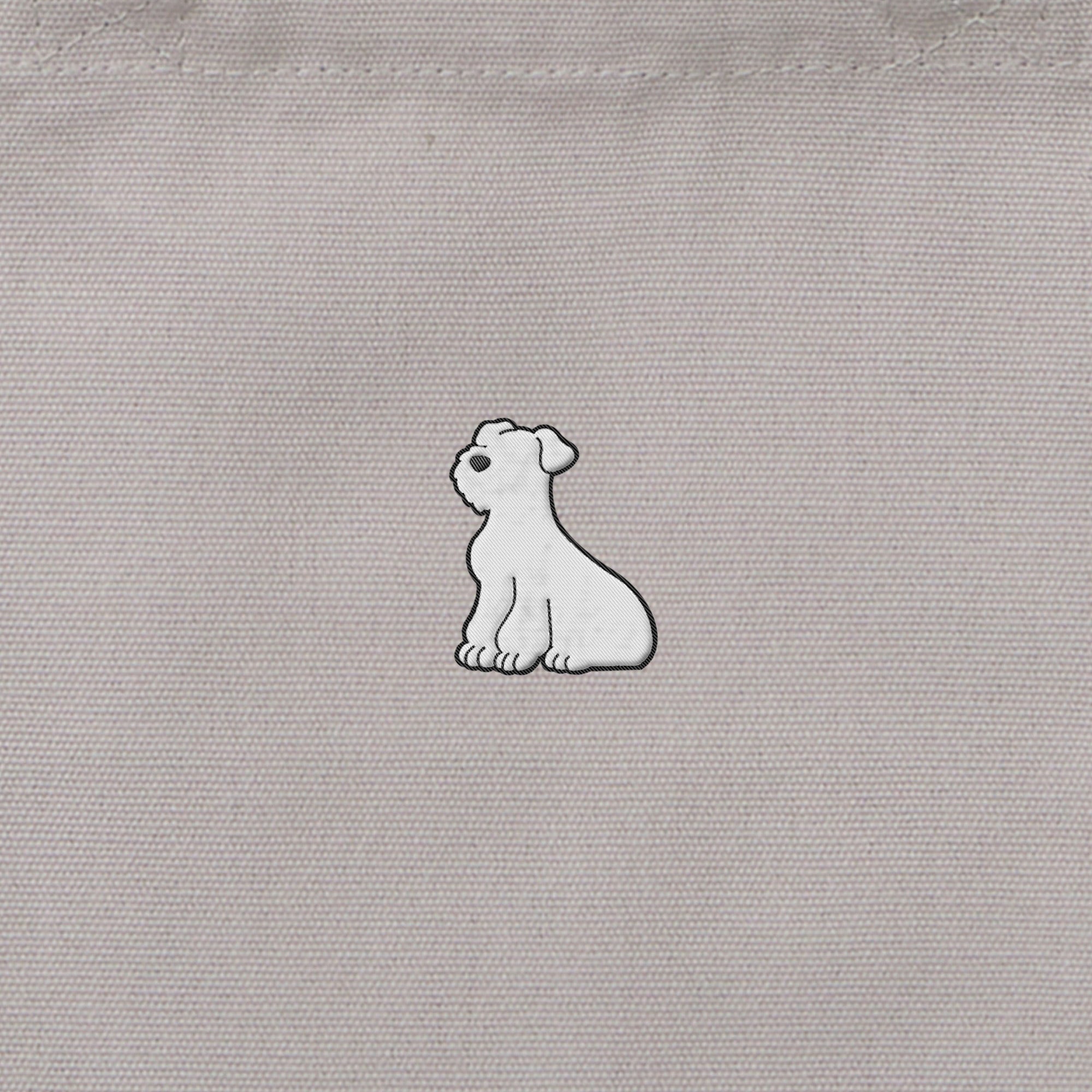 ランチバッグミニトート ワンポイント刺繍 "シュナウザー ホワイト" light-gray image