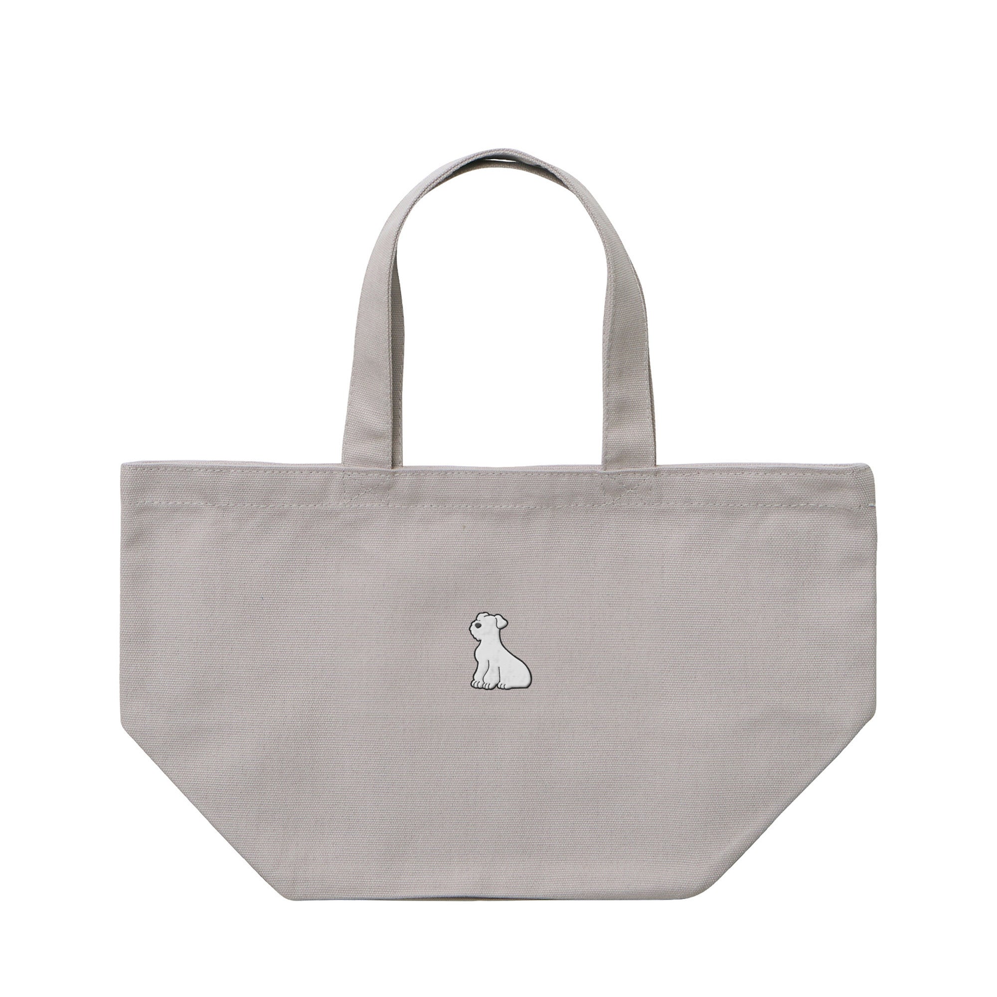 ランチバッグミニトート ワンポイント刺繍 "シュナウザー ホワイト" light-gray image