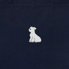 ランチバッグミニトート ワンポイント刺繍 "シュナウザー ホワイト" navy image