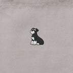 ランチバッグミニトート ワンポイント刺繍 "シュナウザー ブラック&シルバー" light-gray image