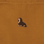 ランチバッグミニトート ワンポイント刺繍 "ダックス チョコタン" camel image