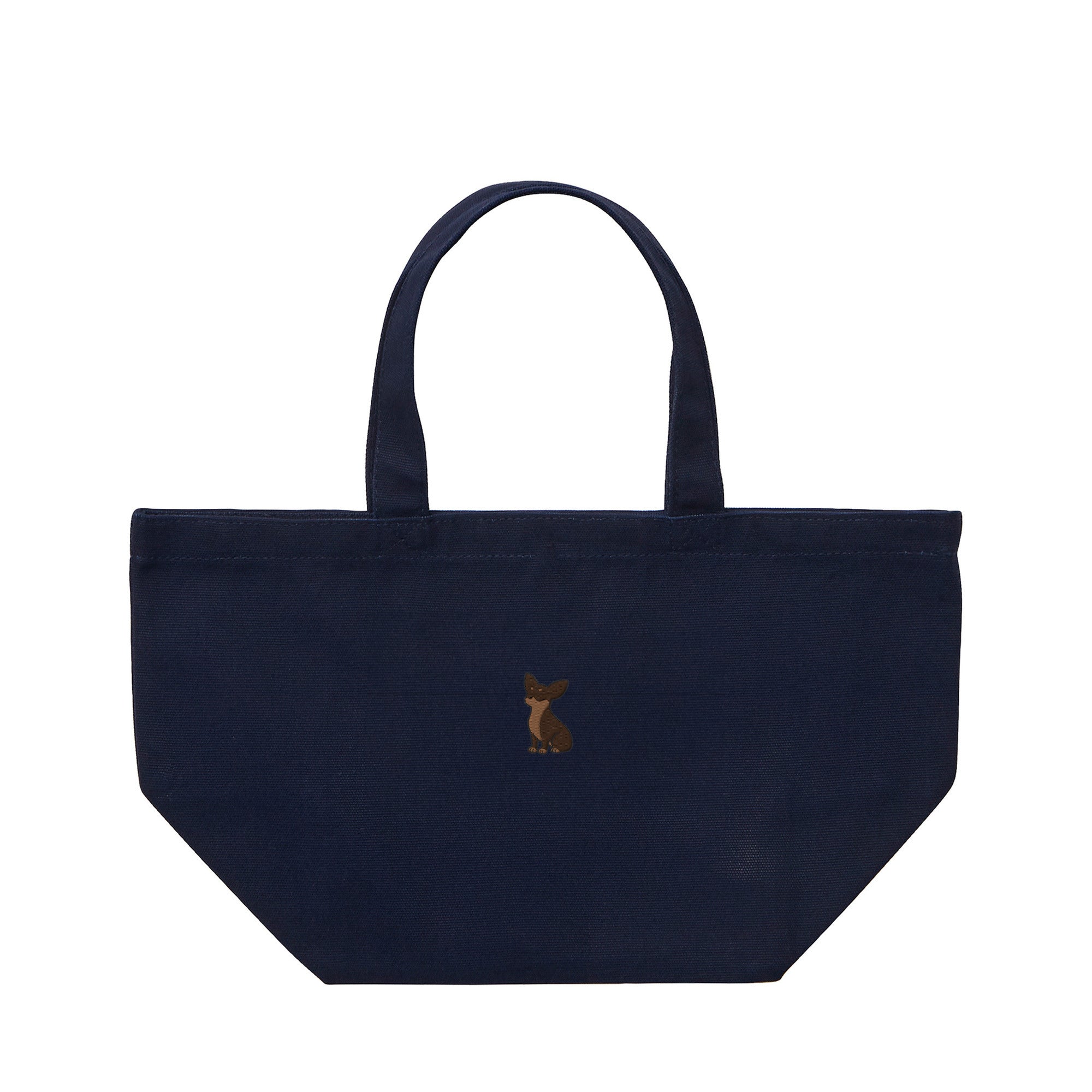 ランチバッグミニトート ワンポイント刺繍 "チワワ チョコタン" navy image