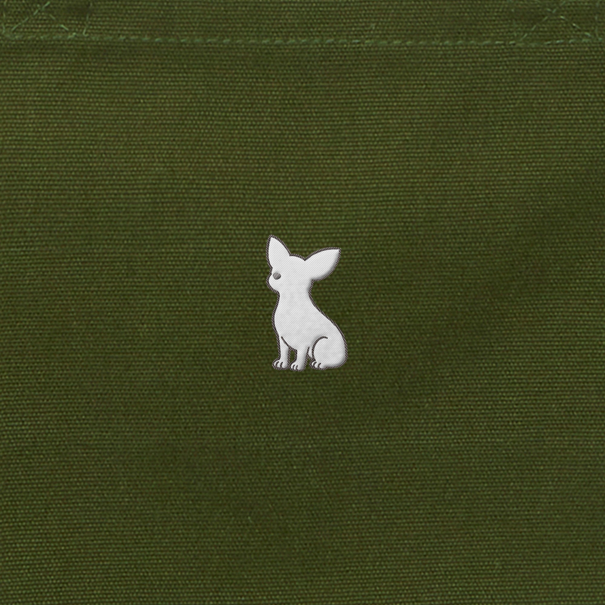 ランチバッグミニトート ワンポイント刺繍 "チワワ ホワイト" od image