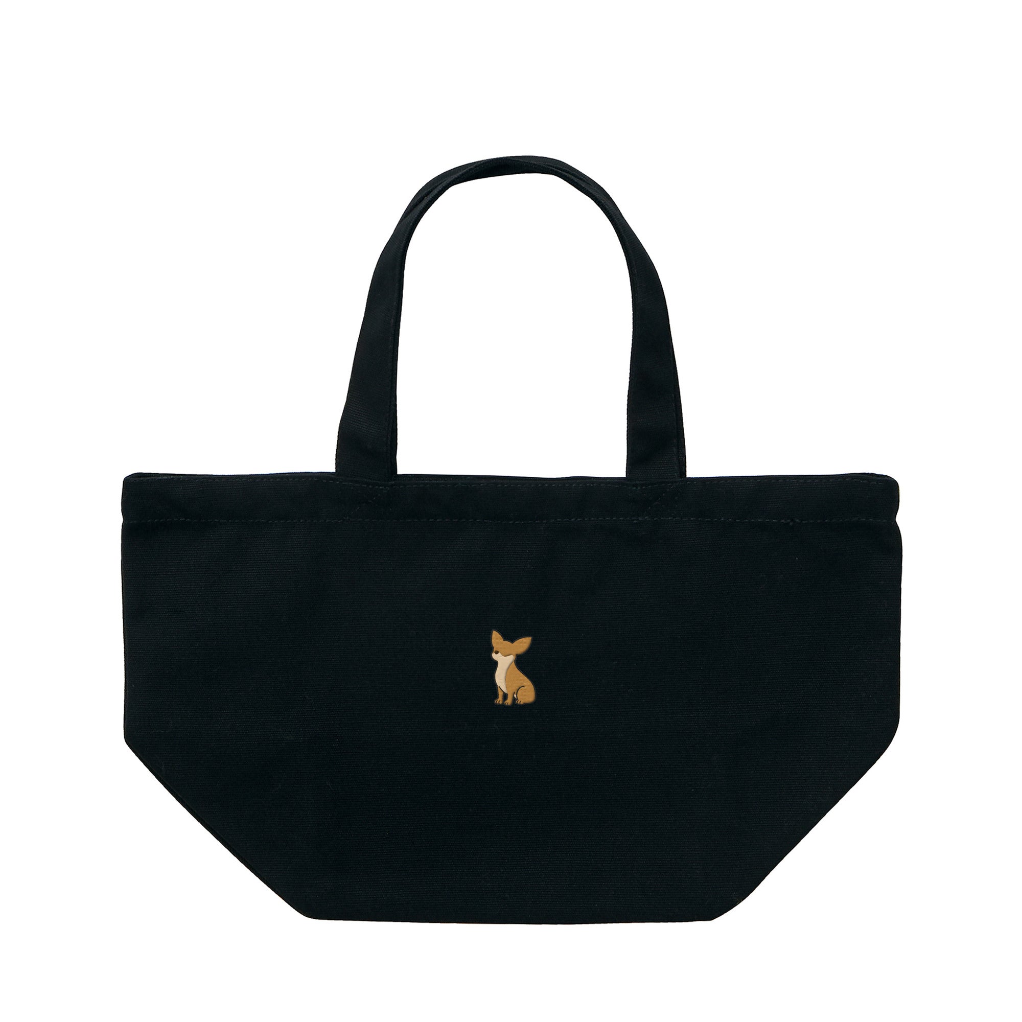 ランチバッグミニトート ワンポイント刺繍 "チワワ レッド" black image