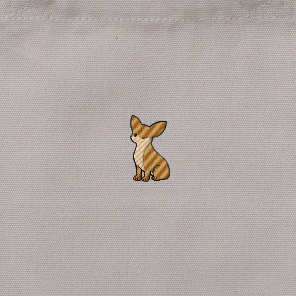 ランチバッグミニトート ワンポイント刺繍 "チワワ レッド" light-gray image