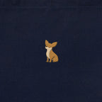 ランチバッグミニトート ワンポイント刺繍 "チワワ レッド" navy image