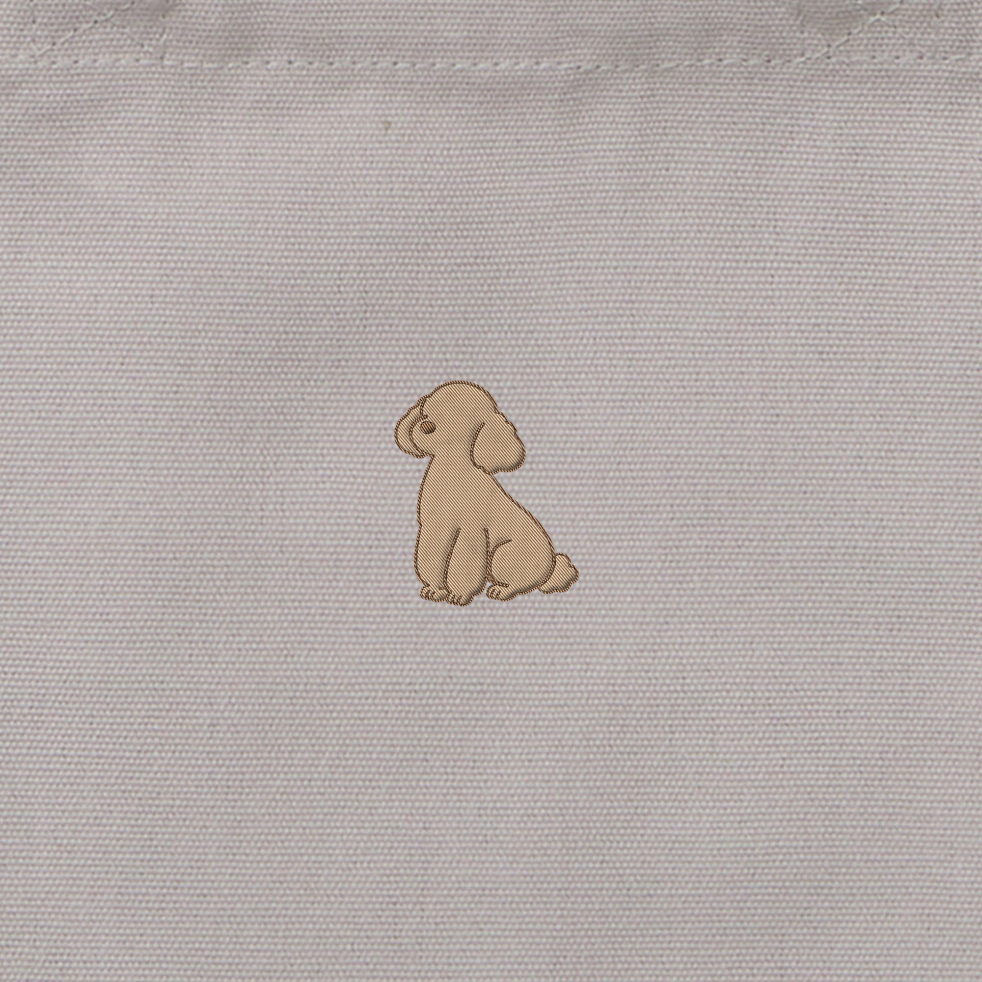 ランチバッグミニトート ワンポイント刺繍 "トイプードル クリーム" light-gray image
