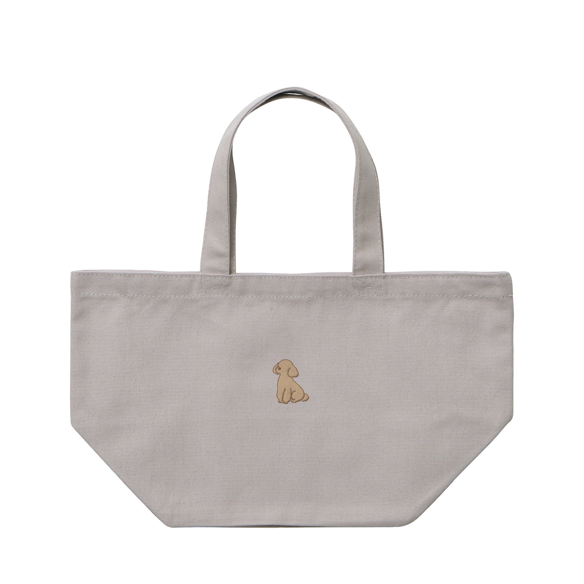 ランチバッグミニトート ワンポイント刺繍 "トイプードル クリーム" light-gray image