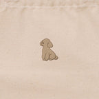 ランチバッグミニトート ワンポイント刺繍 "トイプードル クリーム" natural image
