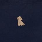ランチバッグミニトート ワンポイント刺繍 "トイプードル クリーム" navy image
