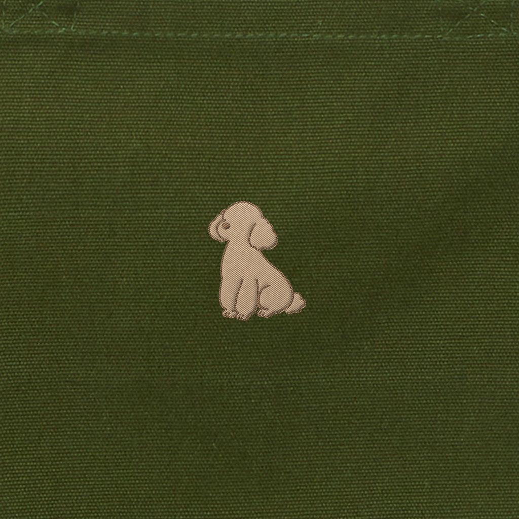 ランチバッグミニトート ワンポイント刺繍 "トイプードル クリーム" od image