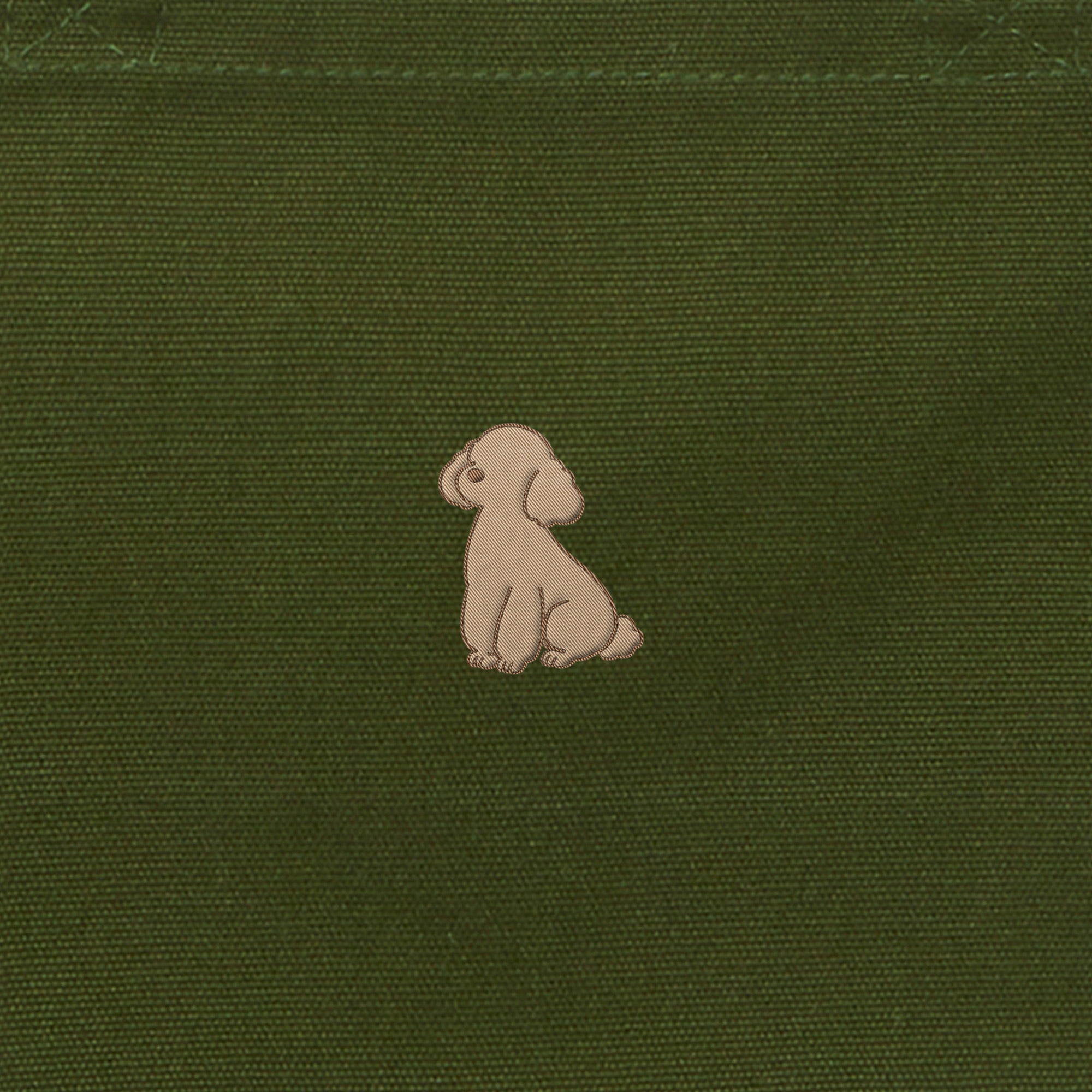 ランチバッグミニトート ワンポイント刺繍 "トイプードル クリーム" od image