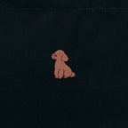 ランチバッグミニトート ワンポイント刺繍 "トイプードル ブラウン" black image