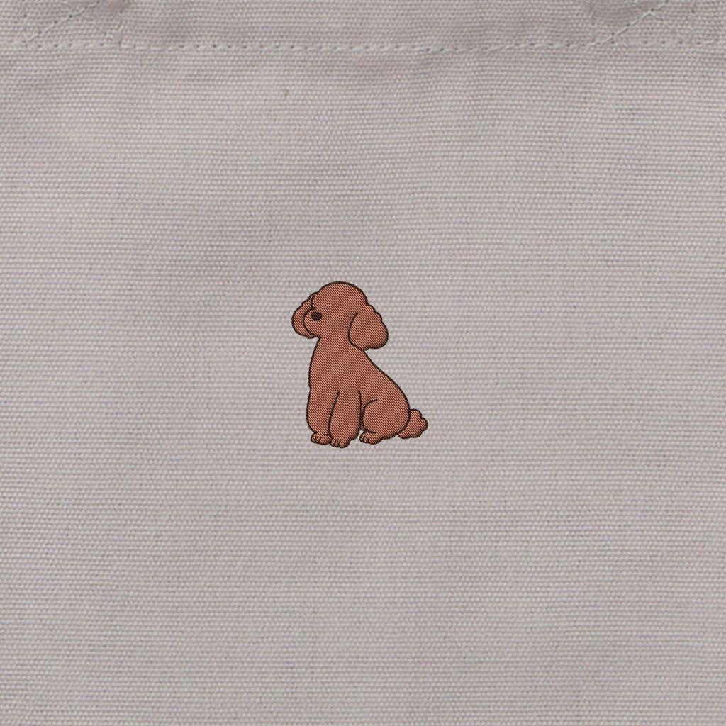 ランチバッグミニトート ワンポイント刺繍 "トイプードル ブラウン" light-gray image