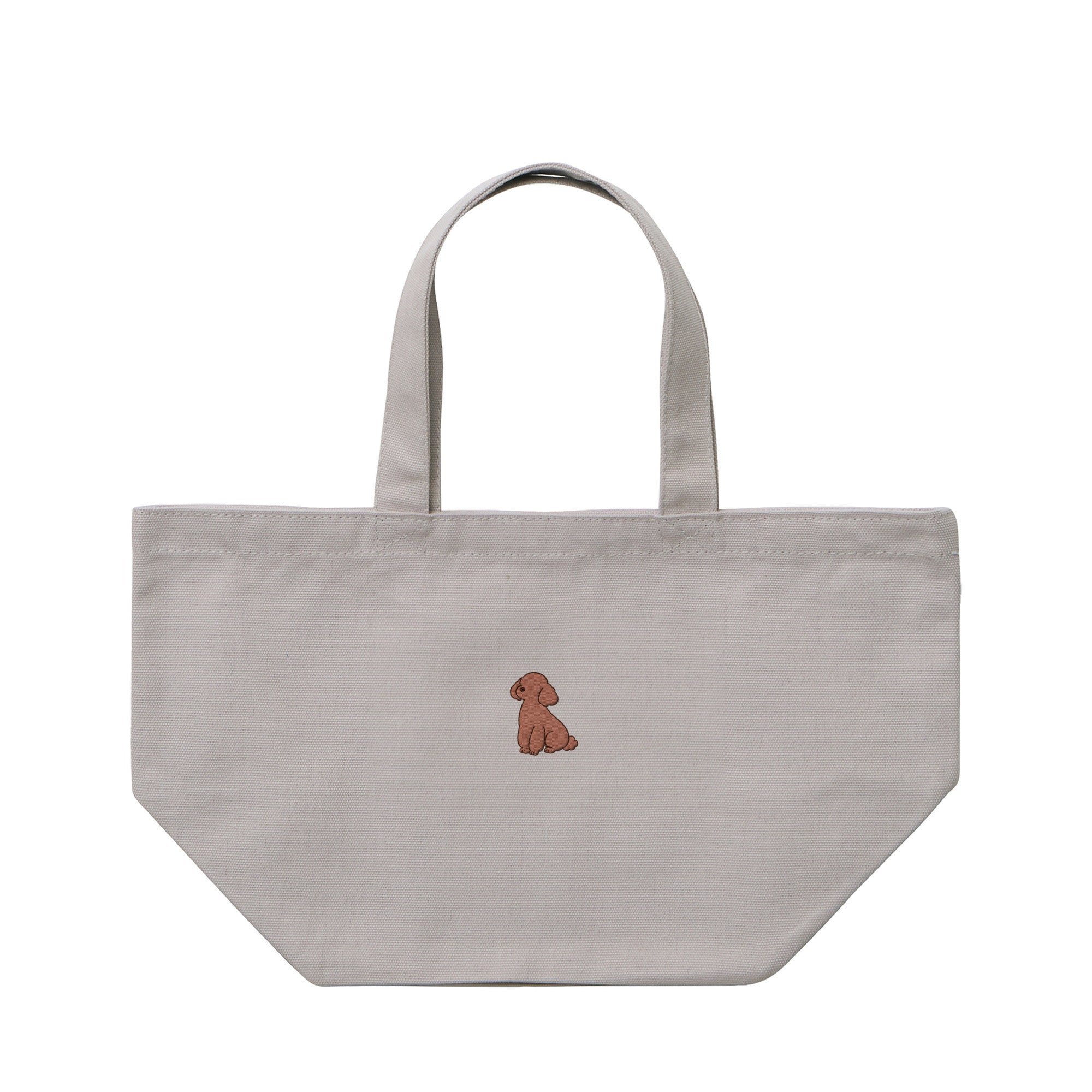ランチバッグミニトート ワンポイント刺繍 "トイプードル ブラウン" light-gray image