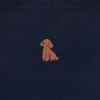 ランチバッグミニトート ワンポイント刺繍 "トイプードル ブラウン" navy image