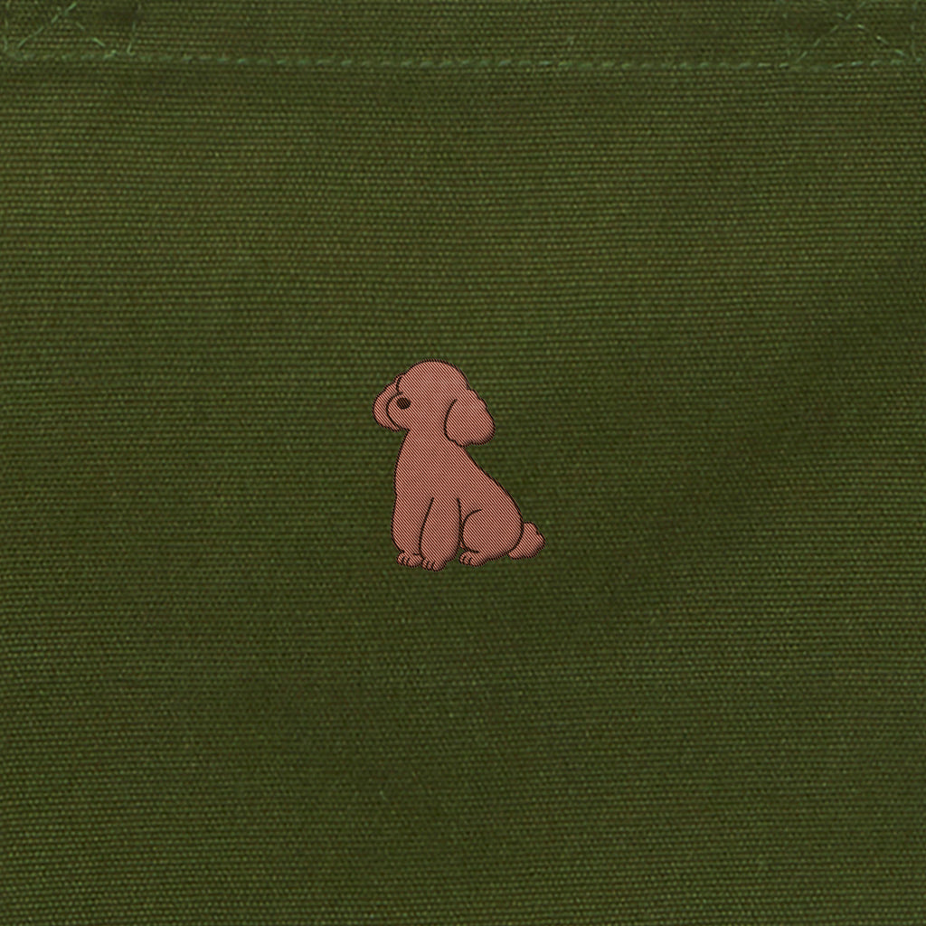 ランチバッグミニトート ワンポイント刺繍 "トイプードル ブラウン" od image
