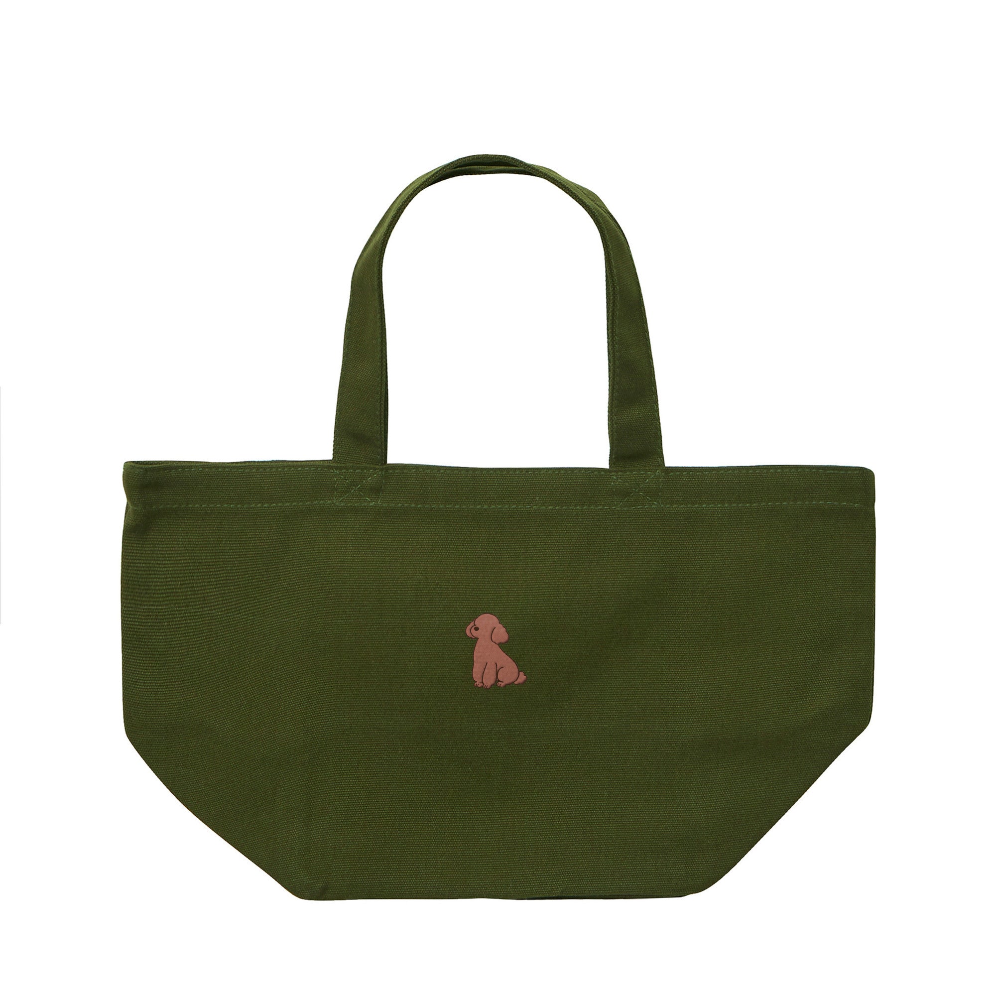 ランチバッグミニトート ワンポイント刺繍 "トイプードル ブラウン" od image