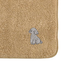 タオルハンカチ ワンポイント刺繍 "トイプードル シルバー" beige image