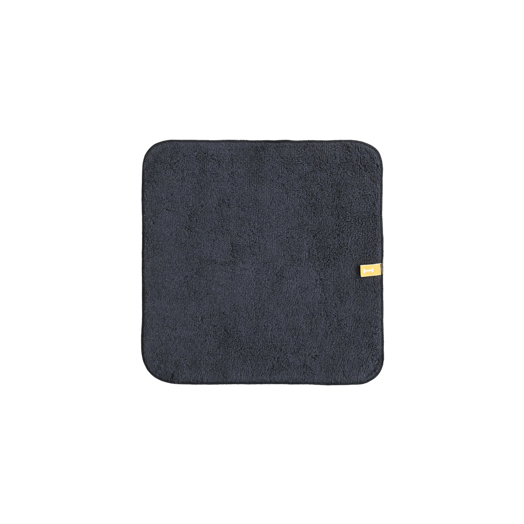 タオルハンカチ ワンポイント刺繍 "トイプードル シルバー" navy image