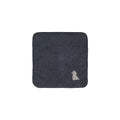 タオルハンカチ ワンポイント刺繍 "トイプードル シルバー" navy image