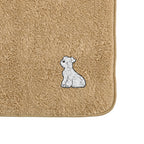 タオルハンカチ ワンポイント刺繍 "シュナウザー ホワイト" beige image