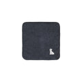 タオルハンカチ ワンポイント刺繍 "シュナウザー ホワイト" navy image
