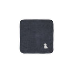 タオルハンカチ ワンポイント刺繍 "トイプードル ホワイト" navy image